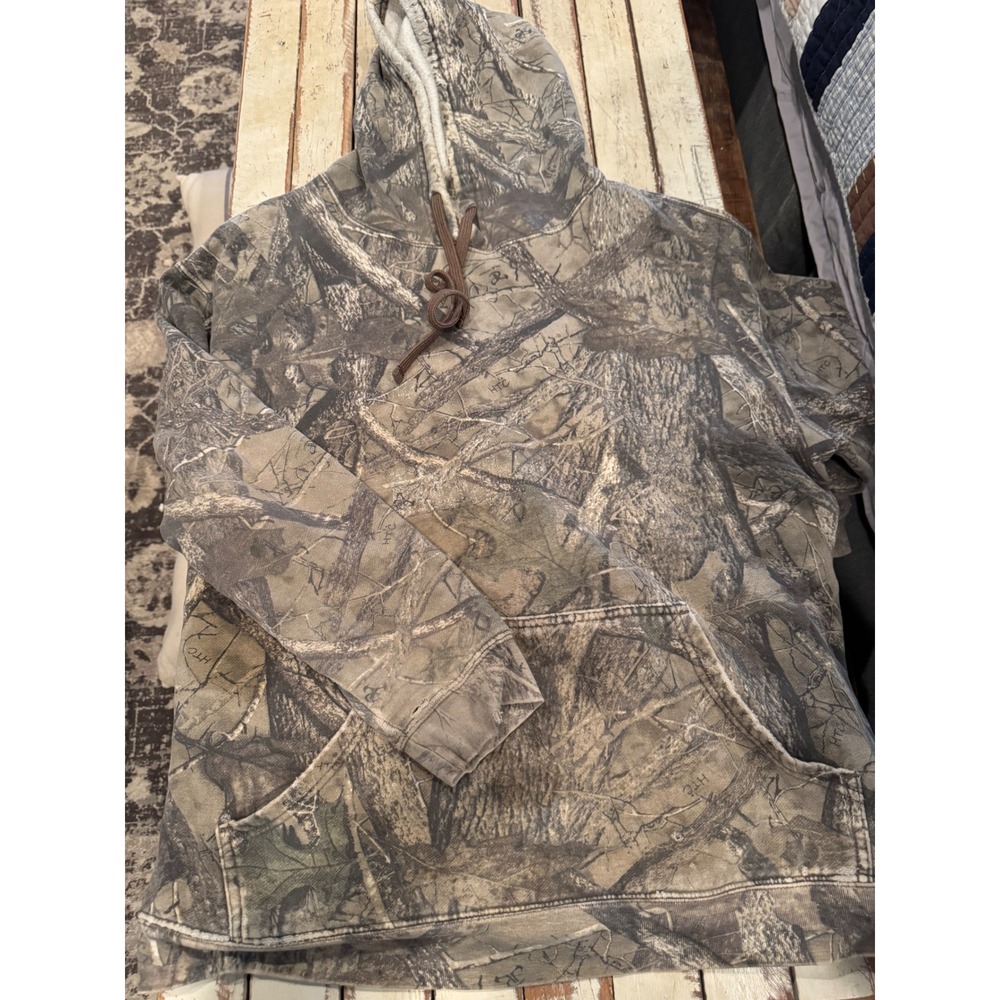 RedHead Brand Co Kids Camo Hoodie HTC Real Tree Camouflage Pullover Large L